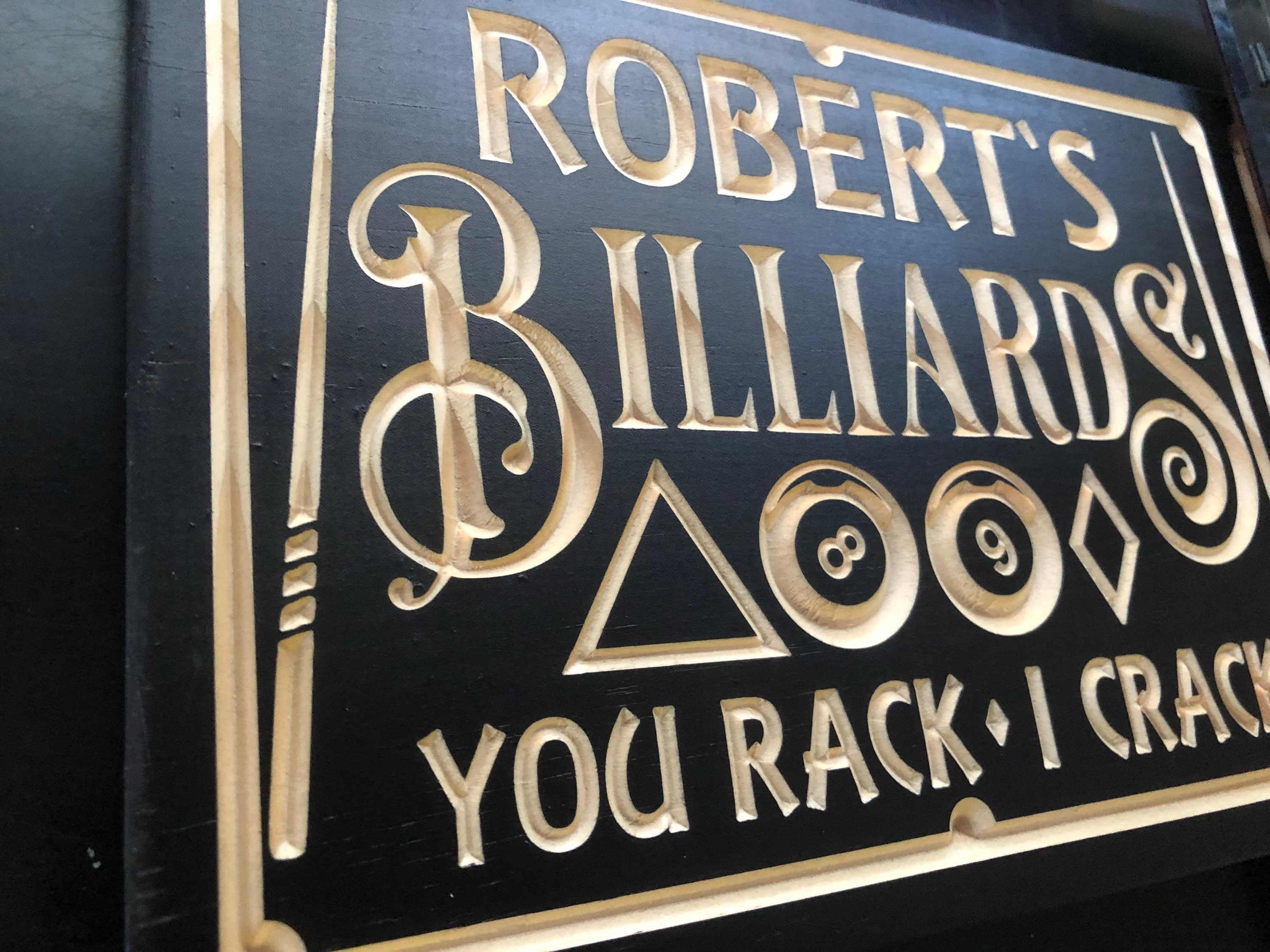 Personalized Billiards Room Sign Pool Hall Gift Basement Decor Bar Room ...