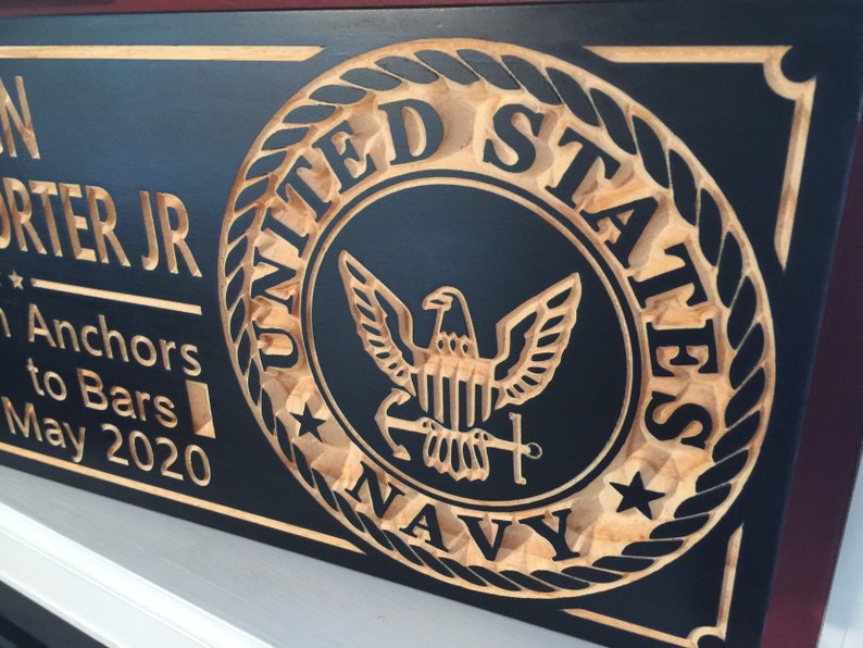 Chief Warrant Officer Navy Commissioning Gift Military Plaque Retired ...
