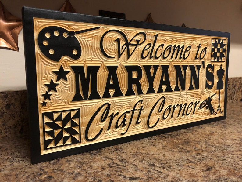 Personalized Craft Room Sign Quilting Painting Crafting - Etsy