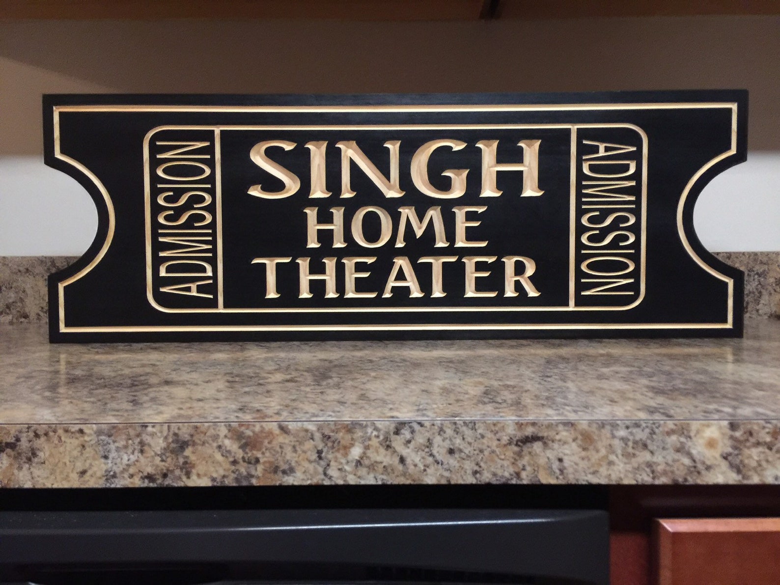 Movie Theater Decor Movie Ticket Home Theater Gift for Etsy