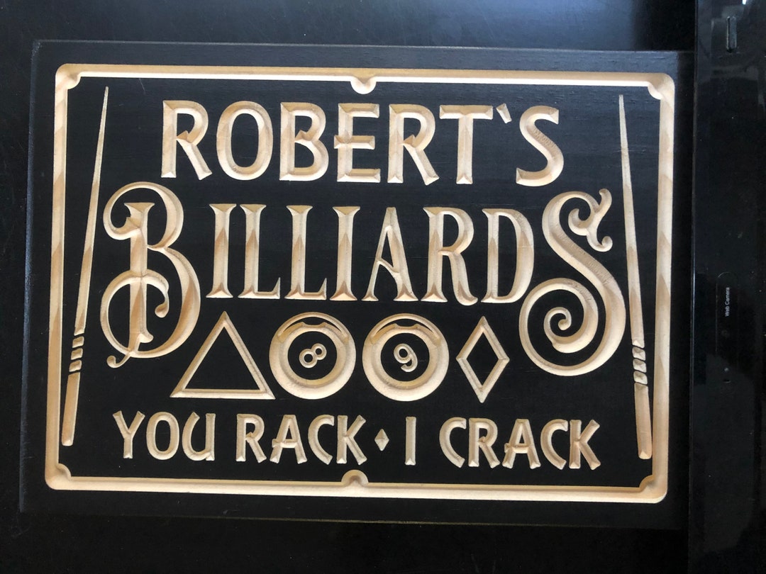 Personalized Billiards Room Sign Pool Hall Gift Basement Decor Bar Room ...