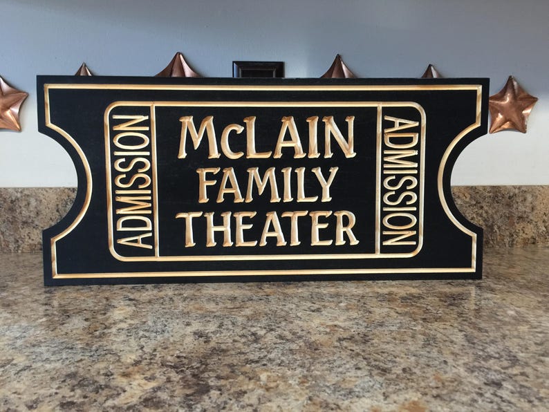 Movie Room Decor Basement Decor Home Sign Home Theater Decor Etsy