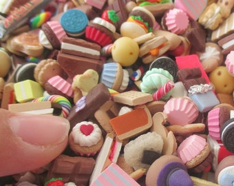 Grab bag of dollhouse miniature assorted food polymer clay handmade dollhouse miniatures