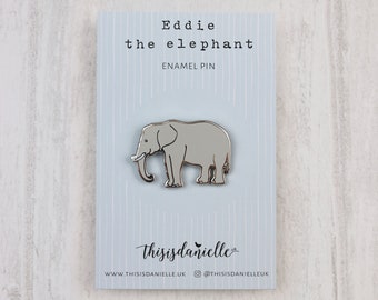 WULI & BABY Blue Elephant Animal Enamel Brooches Wedding Brooch Pins 