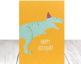 Dinosaur birthday card