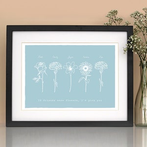 Best friend personalised print