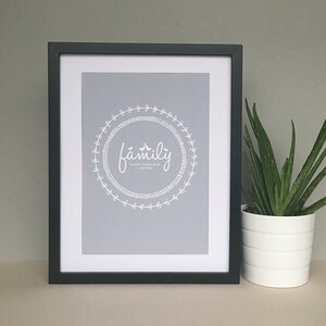 Personalised family print