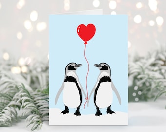 Penguin Christmas card