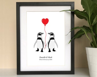 Metal tin Sign Penguin Be Strong When You are Wea for Classroom Laboratory Bar Restaurant Cafe Shower Room Art Wall Decoration 12X8 inch