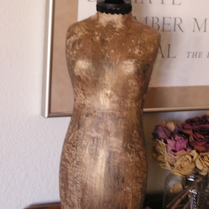 Jewelry Display Mannequin Bust Torso Bronze Neutral Free Shipping