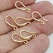 24 Pcs 8x15mm 24k Shiny Gold Earring Hooks, Fish Hooks, Ear Wires, French Hook Earrings, Gold Earrings, Earrings Findings, EW, CHK352