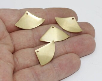 Pingentes triangulares de latão bruto de 15 x 25 mm, pingente em forma de gota de latão, pingente em forma de lágrima, pingente triangular, pingentes de latão, acessórios de latão bruto, PA32