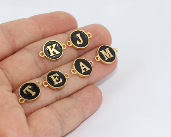 Buy 10x14mm 24k Shiny Gold Letter Coins, Alphabet Necklace, Letter