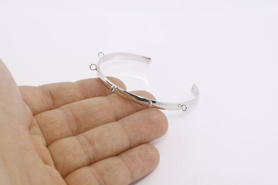4,5mm Rhodium Plated Bracelet, Adjustable Bracelet Bangle, Tassel Bracelets, Silver Cuff, Charm Bracelets, Silver Plated Findings, CHK115-3