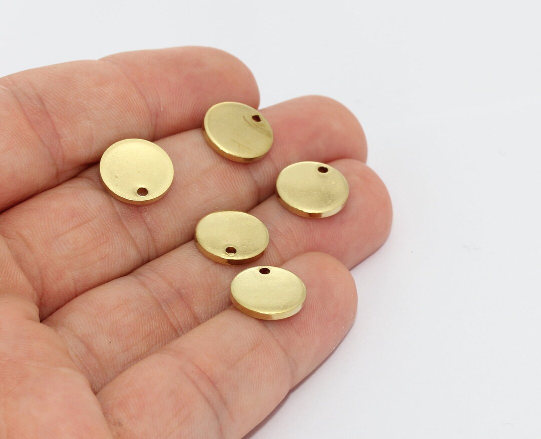 12 mm  真鍮コイン、ラウンドチャーム、真鍮ディスクチャーム、パーソナライズディスク、スタンプタグ、コイン、ブレスレットコイン、真鍮パーツ、MTE1375 -  Etsy 日本