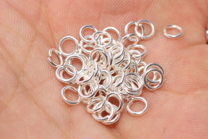 200 Pcs 17 Ga 8mm Silver Jump Rings Jump Ring Connector Open Etsy
