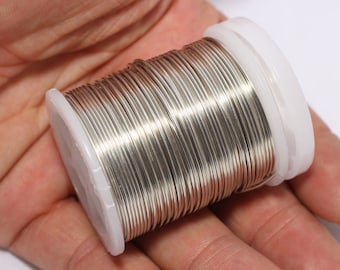 20 Gauge 23 Feet , Dead soft wire, Round Wire Plated over Solid Dead soft wire, Copper Wire , WR21