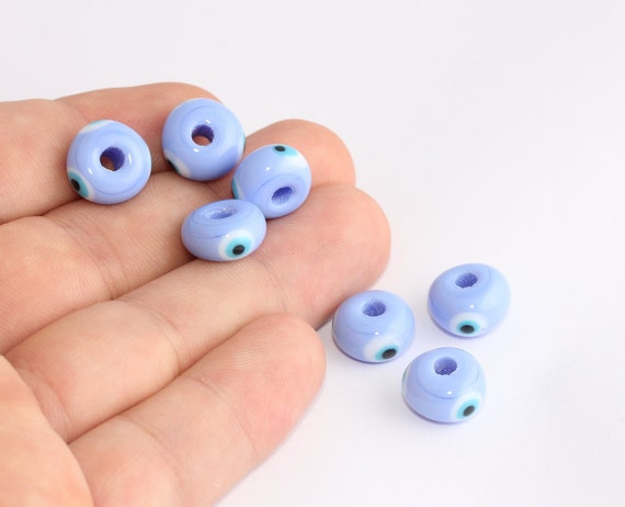 Pendentif Mauvais Œil Turc Bleu En Verre - Porte-Bonheur - Fait Main