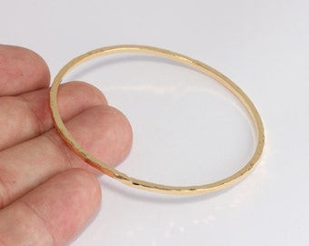 55cm Raw Brass Bracelet, Hammered Bracelet, Inner Size 50mm, Domed Bracelet, Stacking Bracelets, Raw Brass Bracelet Bangles, CHK624-1