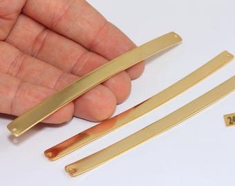 Bracciale rigido piatto in oro 24 carati lucido, 7 x 105 mm, con incisione, personalizzabile, BRT652