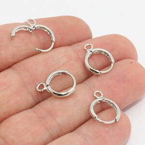 Jewelry Findings EE012 50 Bright Silver Plated Lever Back Earrings Accessories Leverback Earrings