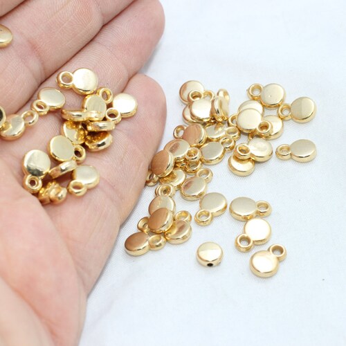 50 Pcs 6x9mm 24k Gold Plated Spacer 
