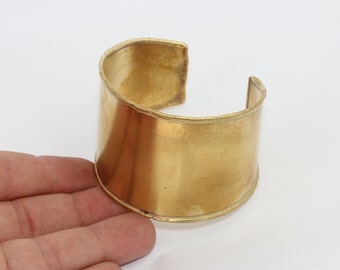45x155mm Raw Brass Cuff Bracelet, Bangle Bracelet, Cuff Bracelet Blank, Wide Bracelet, Handmade Bracelet, Raw Brass Findings, TFK2-1