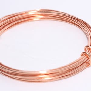 15,17, 18, 20, 24 , 28 Dead soft wire, Copper Wire - Wrapping Wire, Jewelry-Making Wire - You Pick Gauge - 100% Guarantee - Round wire