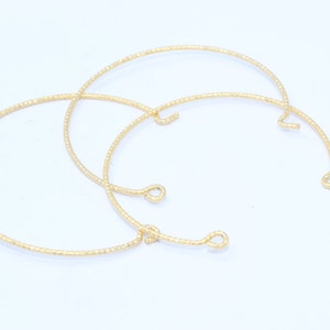 Shiny Gold Wire Bracelet, Expandable Bangle, Bracelet Bangle, Adjustable Bracelet, Bracelet Settings, Gold Plated Findings, DBC, CHK176-2