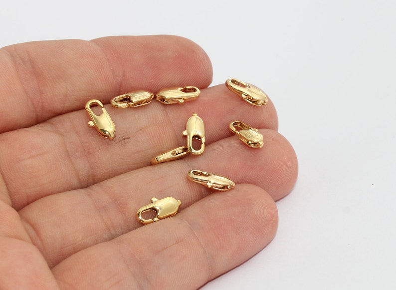 24k gold lobster clasp