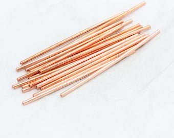 2x90mm Copper Tubes , Long Tube Bar , Tube Beads, Extra Long Tubes , Tube Bar, Rod , TBR20