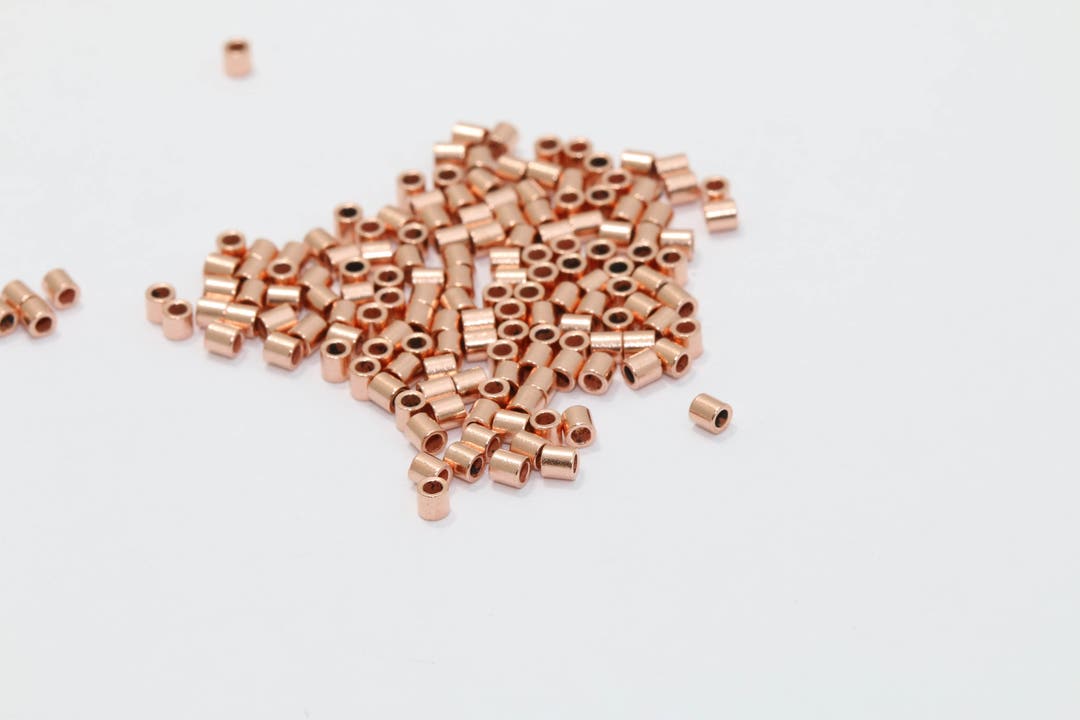 Crimp Tube 2x2mm Copper Crimp Beads, Crimp Tube, Small Crimp Tubes, Crimps ...