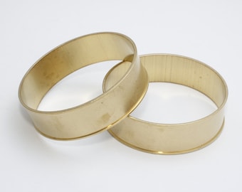 5 Pcs Raw Brass Inlay Bracelet Cuff, 17.5mm Channel Bracelet, SBS