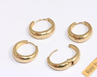 22mm Raw Brass Earrings, Lever Back Hoop Earrings, Circle Earrings, Round Earrings, Brass Earring Hoops, Brass Earring Findings, BRT501