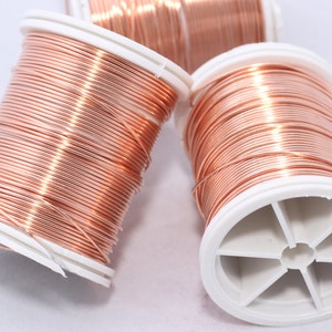 18, 20, 24 , 28  Copper Wire - Dead soft wire ,wrapping Wire, Artistic Wire - Making Wire - You Pick Gauge - 100% Guarantee - Round wire