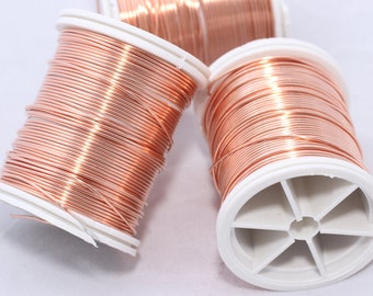 18, 20, 24 , 28  Copper Wire - Dead soft wire ,wrapping Wire, Artistic Wire - Making Wire - You Pick Gauge - 100% Guarantee - Round wire