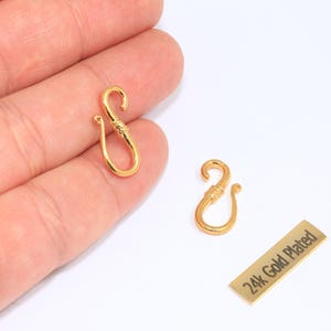 9x20mm 24k Shiny Gold Fish Hook, Fishing Hook Pendant, Fish Hook Charms, Men&#39;s Necklace Fishing Pendant, Men&#39;s Jewelry, CHK229-1