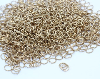 1000 Pcs 20 Ga 6mm Raw Brass Jump Rings, Connecteur en laiton brut, Anneaux de saut ouverts, vrac raw brass jump rings, bijoux fabrication fournitures, LFJ, HLS6