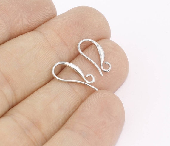 12 Pcs 8x15mm Silver Plated Earring Hooks, Fish Hooks, Ear Wires, French  Hook Earrings, Silver Plated Earrings, Earrings Findings, EW, CMR81 - Etsy  New Zealand
