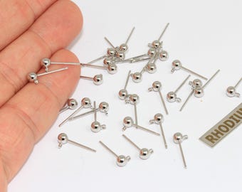 10 paar gerhodineerde bolletjes, 4 x 15 mm, CMR85