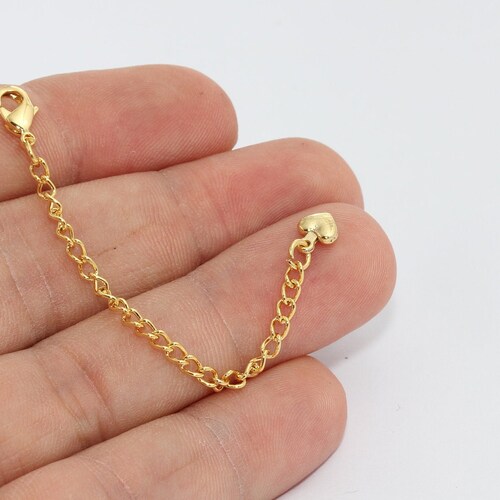 3 '' 24k Shiny Gold Chain Extender 
