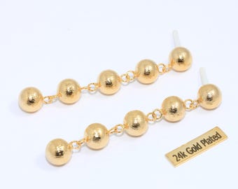 Grandi Orecchini A Goccia Triangolo Oro - Pendenti Lunghi Oversize, Stile Boho, Donna