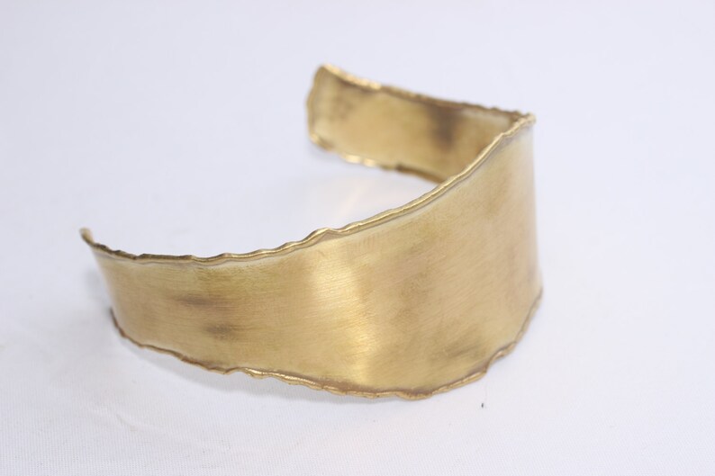 Handmade Raw Brass Cuff Bracelet Bangle Width 25 mm Raw Etsy