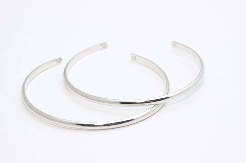 Rose Gold Bangle CHK67 Width 3mm Rhodium Cuff Bracelet Rhodium Bracelet Cuff Bangle Dangle Cuff Cuff Bangle