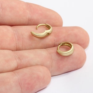 12mm Ruwe Messing Oorbellen, Kleine Leverback Hoepels, Kleine Hoepel Oorbellen, Ronde Oorbellen, Messing Earring Hoepels, Brass Earring Bevindingen, MLS643