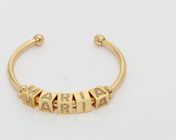 3,5mm 24k Shiny Gold Cuff Bracelet, Open Cuff Bracelet Bangle