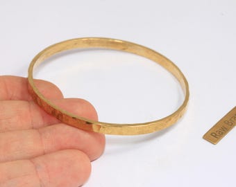 4,7 mm ruwe koperen armband, gehamerde armband, koepelarmband, stapelarmbanden, ruwe koperen sieraden, TVF62