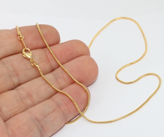 Collana A Catena Regolabile Con Serpente Tondo In Acciaio Inossidabile Da 20 Pezzi, 1,0 Mm Per Donna - Italia