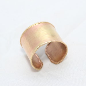 3 Pcs 18mm Raw Brass Ring, Ring Settings, Adjustable Ring, Hammered Ring, Handcrafted Ring, Wide Ring, Raw Brass Findings, Rings, LA10