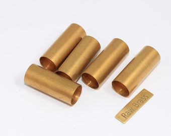 12x30mm Raw Brass Round Tubes, Spacer Tubes, Bracelet Tubes, Brass Tube Beads, Long Tube Beads, Raw Brass Findings, SOM312
